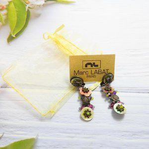 Shell Turtle Earrings Copper Artisan Bead New Sea